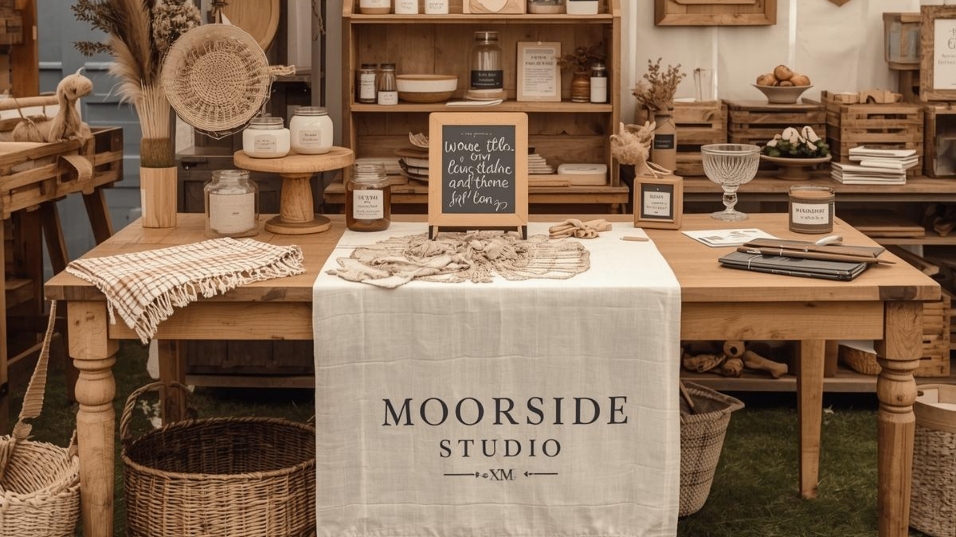 Hanging Linen Banner